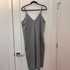 Elegant Black and White Gingham Dress